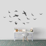Flying Birds Wall Decal Set Large Sample Image