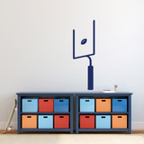Football and Goal Post Field Goal Extra Point Wall Decal