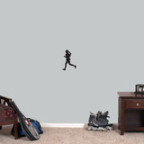 Girl Running Wall Decal 8" wide x 12" tall Sample Image