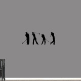 Golf Guys Set Wall Decals Small Sample Image