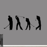 Golf Guys Set Wall Decals Large Sample Image