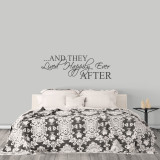 Happily Ever After Wall Decal 48" wide x 16" tall Sample Image