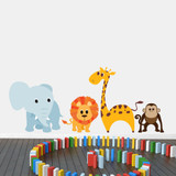 Jungle Animals Printed Wall Decals Large Sample Image