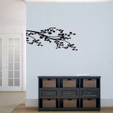 Corner Leafy Branch Wall Decals 36" wide x 16" tall Sample Image