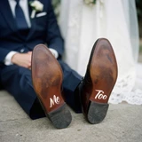 Me Too Wedding Shoe Decals - Bride and Groom Stickers