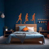 Male Runners Set Wall Decals
