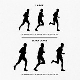 Male Runners Set Wall Decals