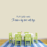 Play Definition Wall Decal