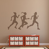Female Runners Set Wall Decals
