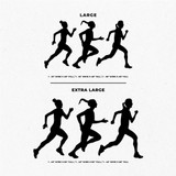 Female Runners Set Wall Decals