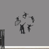 Skateboarding Set Wall Decals Small Sample Image