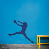 Softball Pitcher Silhouette Wall Decal