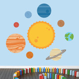 Solar System Printed Wall Decals Large Sample Image