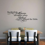 The Fondest Memories Wall Decals 45" wide x 16" tall Sample Image