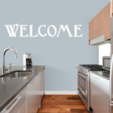 Welcome Wall Decals 60" wide x 10" tall Sample Image