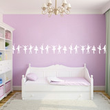 Ballerina Border Wall Decal 30" wide x 12" tall Sample Image