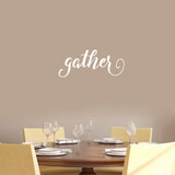 Gather Wall Decal 24" wide x 10" tall Sample Image