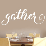 Gather Wall Decal 60" wide x 22" tall Sample Image
