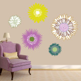 Wildflowers Printed Wall Decal Large Sample Image