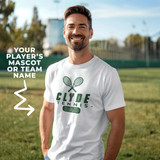 Custom Tennis Dad Basic Unisex T-Shirt