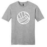 Light Heathered Gray CustomVolleyball T-Shirt