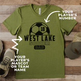 Custom Name Soccer Dad Adult Basic Unisex T-Shirt