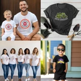 Custom Logo Artwork Basic Unisex T-Shirt - Infant / Toddler / Youth / Adult - Bulk Pricing