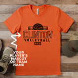 Custom Volleyball Dad Basic Unisex T-Shirt