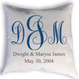 Fancy Monogram with Name pillow
