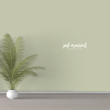 Custom Just Married Wall Decal 24" wide x 7" tall Sample Image