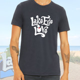 Lake Erie Love - Shores and Islands Ohio - Heather Midnight Navy Basic Unisex Adult T-Shirt