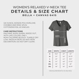 Lake Erie Love - Shores and Islands Ohio - Women’s Charcoal-Black Triblend Relaxed Jersey V-Neck Tee