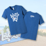Lake Erie Love - Shores and Islands Ohio - Youth Heather True Royal Basic Unisex T-Shirt