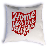 Ohio Home For The Holidays Pillow