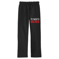 Plymouth Big Red Adult Unisex Open Bottom Sweatpant Plymouth Big Red Adult Unisex Open Bottom Sweatpant