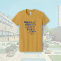 Tiffin Columbian Fight Song Heather Mustard Youth Unisex T-Shirt