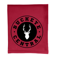 Buckeye Central Fleece Sweatshirt Blanket