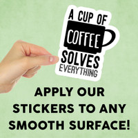 A Cup of Coffee Mini Sticker 