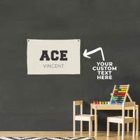 Sporty Custom Name Canvas Banner Sporty Custom Name Canvas Banner