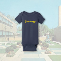 Tiffin Columbian Tornadoes Script Navy Infant Bodysuit