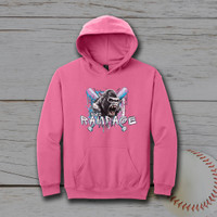 NWO Rampage Youth Unisex Gildan® Softstyle® Midweight Pullover Hooded Sweatshirt - Pink Lemonade