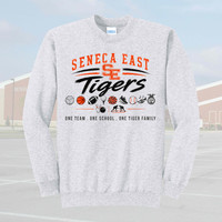 Seneca East All Sports Ash Crew Sweatshirt