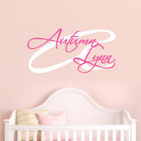 Custom Monogram With Name Wall Decals and Stickers Custom Monogram With Name Wall Decals and Stickers