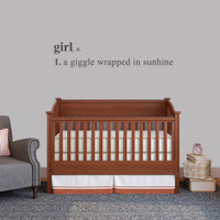 Girl Definition Wall Decals 48" wide x 10" tall Sample Image