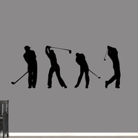 Golf Guys Set Wall Decals Large Sample Image