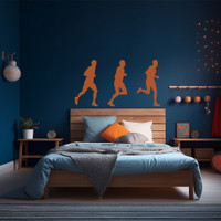 Male Runners Set Wall Decals