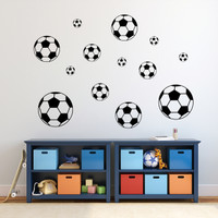 Soccer Balls Wall Decal Pack Sample Image Soccer Balls Wall Decal Pack Sample Image