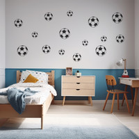 Soccer Ball Set Wall Decals