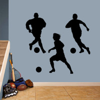 Soccer Players Set Wall Decals Large Sample Image Soccer Players Set Wall Decals Large Sample Image