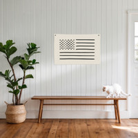 American Flag Canvas Banner
